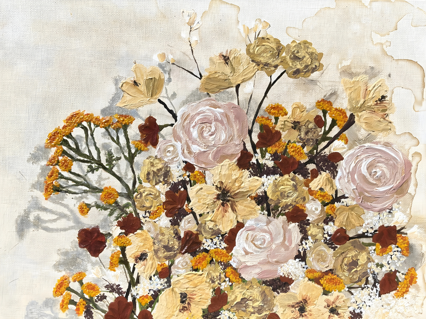 Original Artwork - Tansy Bouquet 12"x9"